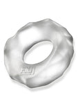 Hunkyjunk Fractal Tactile Cockring - Clear Ice