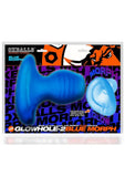 Oxballs Glowhole Hollow Buttplug with LED Insert - Large - Blue Morph