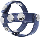Strict Leather Cock Gear Leather Snap On Harness Blue