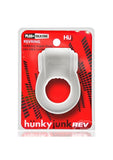 Hunkyjunk Revring Reverb Vibrating Cock Ring - White Ice