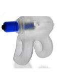 Hunkyjunk Revhammer Reverb Shaft Vibrating Cock Ring - Clear Ice