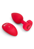 B-Vibe vibrating heart plug Red Medium