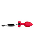 B-Vibe vibrating heart plug Red Medium