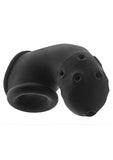 Oxballs Airlock Air-Lite Vented Silicone Chastity - Black Ice