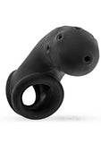 Oxballs Airlock Air-Lite Vented Silicone Chastity - Black Ice