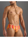 TEAMM8 Resort Wide Cut Swim Brief - Red Mirage