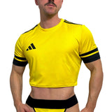 Adidas Neo Yellow Short Sleeve Crop Top BY SNEAKERMASK