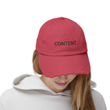 CONTENT Distressed Cap in 6 colors