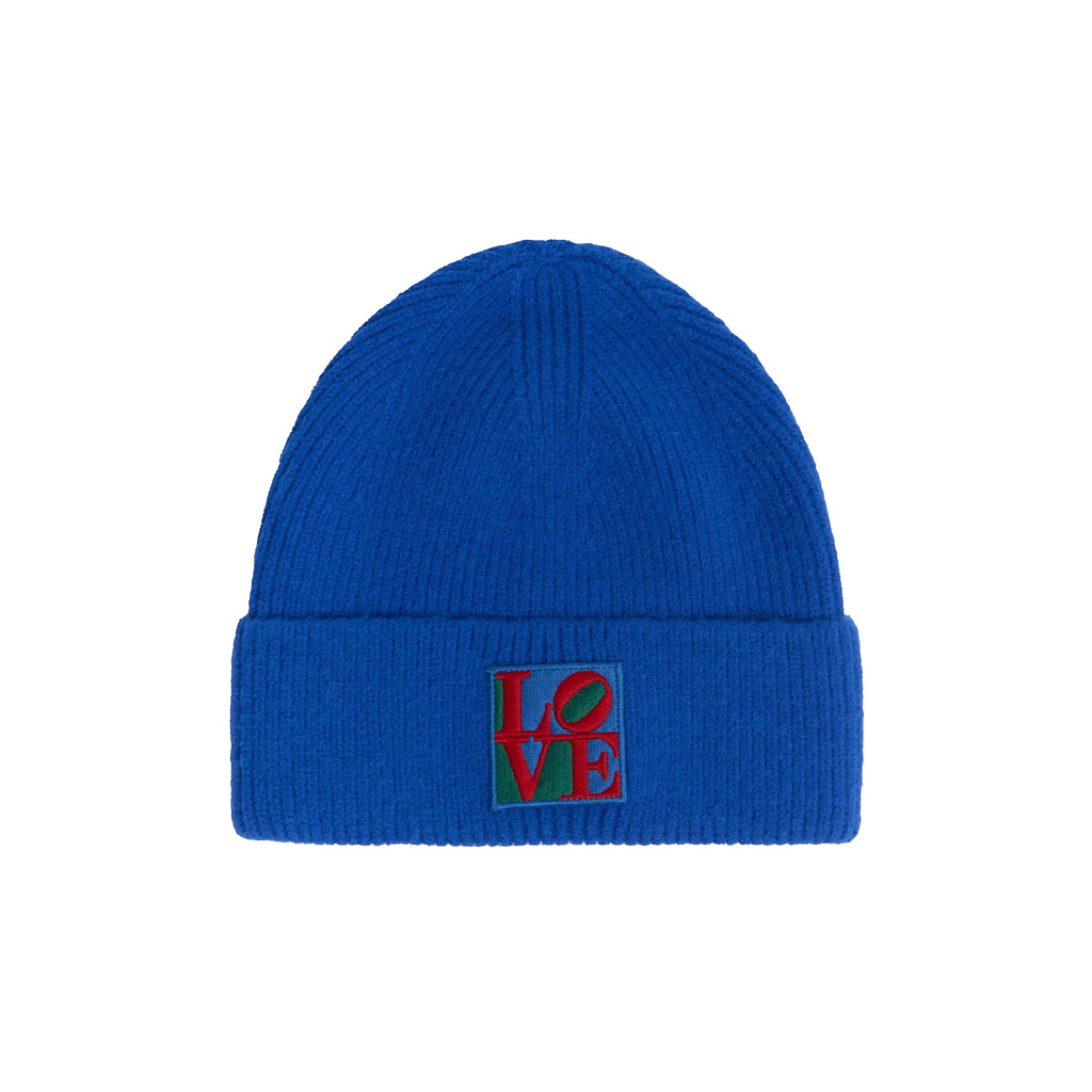 Robert Indiana Love Patch Knit Beanie