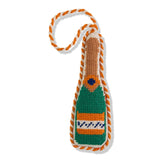 Champagne Bottle Needlepoint Ornament