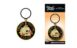 Tattoo Skull Fresh Outta Fucks Keychain