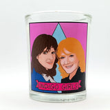 Indigo Girls Glass Votive Candle