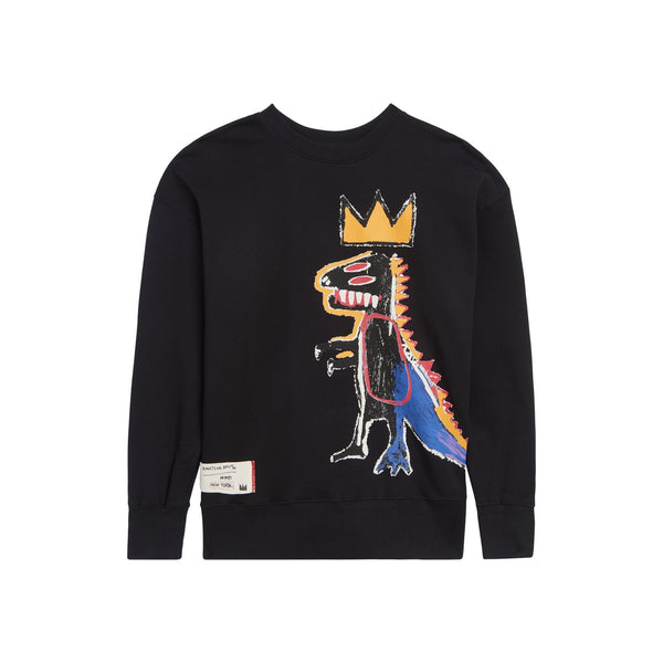 Jean-Michel Basquiat Pez Dispenser Printed Crewneck