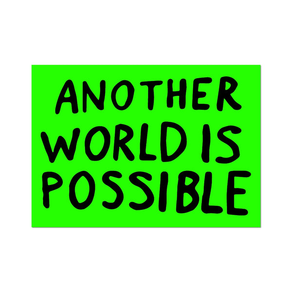 Another World Is Possible By Sam Durant - Die-Cut Sticker