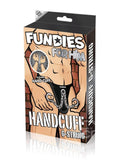 Fundies Hundcuff G-String With Toy Handcuffs - O/S - Black