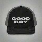 Good Boy Trucker Hat by YES HOMO - Black / Charcoal