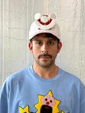 Smiley Cap in White by Walter van Beirendonck