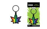 Rainbow Leaf Keychain
