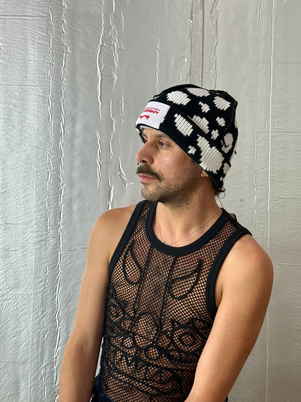 LOVERBOY BY CHARLES JEFFREY BEANIE in BLACK
