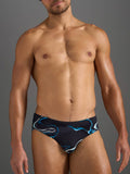 TEAMM8 Resort Wide Cut Swim Brief - Black Sand