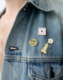 Whoopsy Daisy enamel pin by Dicks Don't Lie