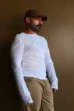 Eckhaus Latta Spiral Longsleeve White