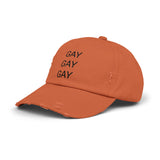 GAY GAY GAY Distressed Cap in 6 colors