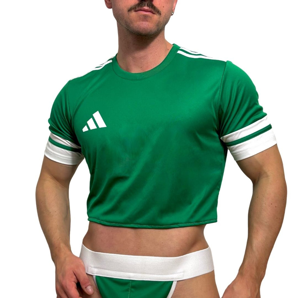 Adidas Neo Green Short Sleeve Crop Top BY SNEAKERMASK