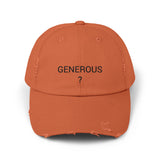 GENEROUS? Distressed Cap in 6 colors