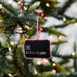 Black Card Needlepoint Ornament