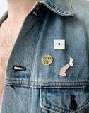 Glory Hole enamel pin by Dicks Don't Lie - Virgin White