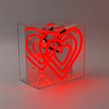'heart' Mini Acrylic Box Neon Light