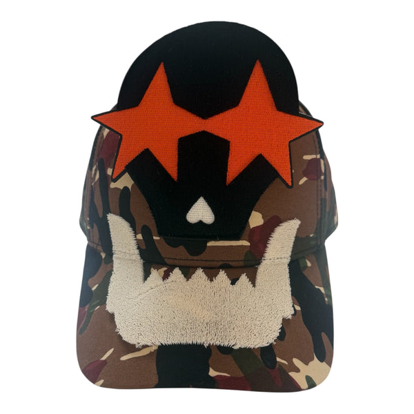 Camo Cap by Walter van Beirendonck - Brown