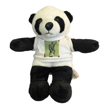 Panda Plush w Leather Daddy Tee
