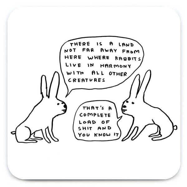 David Shrigley Coaster - Live In Harmony