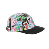 Jean-Michel Basquiat in Italian All-Over Print 5-Panel Cap