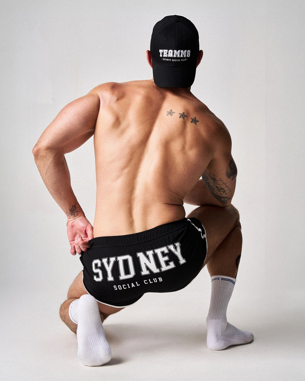 TEAMM8 S.S.C. Legacy Scallop Short Black