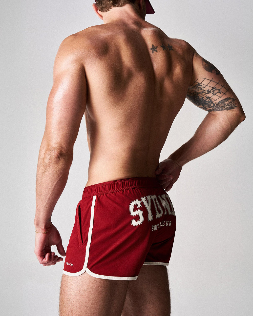 TEAMM8 S.S.C. Legacy Scallop Short Maroon