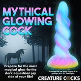 Creature Cocks Moon Rider Glow-In-The-Dark Unicorn Dildo