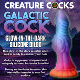 Creature Cocks Galactic Cock Alien Creature Glow-In-The-Dark Silicone Dildo