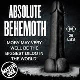 MASTER SERIES LIGHT MOBY HUGE 2 FOOT TALL SUPER DILDO BLACK