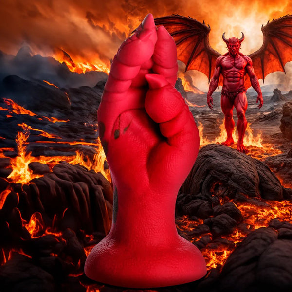 CREATURE COCKS DEMON CLAW FISTING SILICONE DILDO RED
