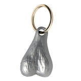 Big Ballers Nuts Keychain - Silver