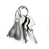 Big Ballers Nuts Keychain - Silver