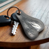 Big Ballers Nuts Keychain - Silver