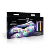 Glow Wax UV Blacklight Reactive Drip Candles Set of 4 by Master Series