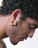 KISKA LABS PRINCE ALBERT GOLD EARRING