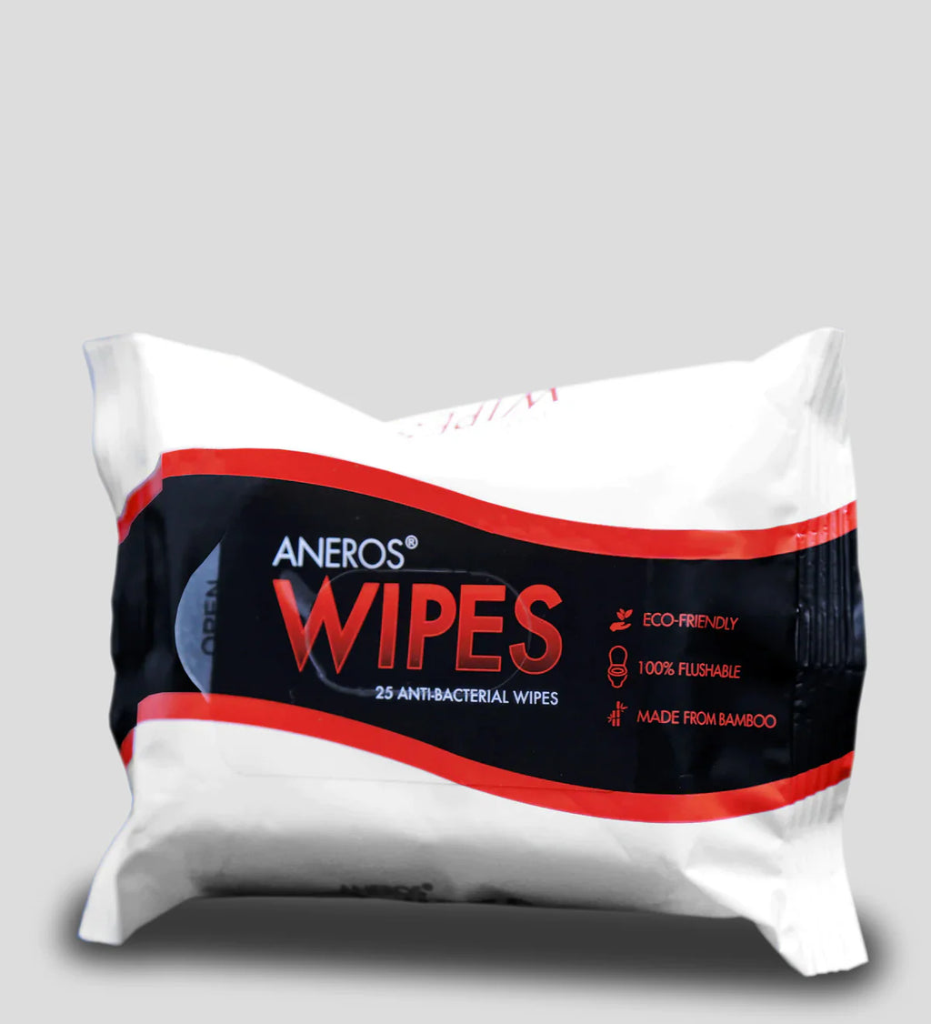 Aneros Unscented Anti-Bacterial Wipes 25 Wipes Per Pack