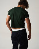 TEAMM8 M.V.P. Retro Cropped Tee - Forest