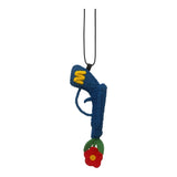 Walter Van Beirendonck peace Gun Necklace - Blue